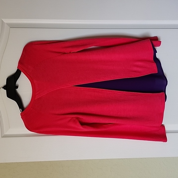 Ya of Los Angeles Sz M Pink/Purple New Sweater - Picture 4 of 7